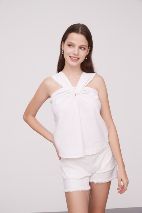 Tops Flouerpo Blanco