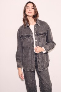 Sobrecamisa Tachas Gris