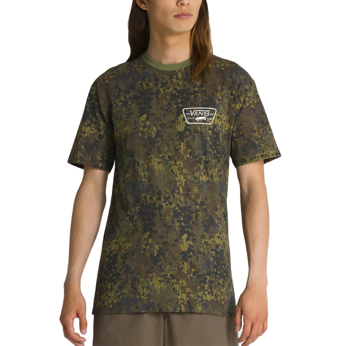 Remera Vans Full Patch Back - Olive Bran 