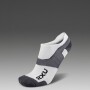Vectr Ultralight No Show Socks - Unisex White/grey