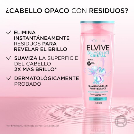 Shampoo Elvive Glycolic Crystal 370ml Shampoo Elvive Glycolic Crystal 370ml