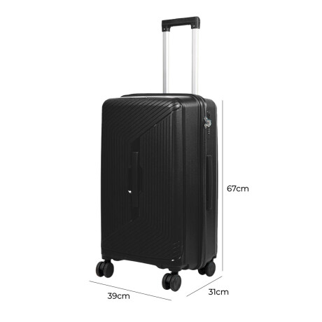 Valija Viaje Expert 25" Resistente Liviana Calidad Negro