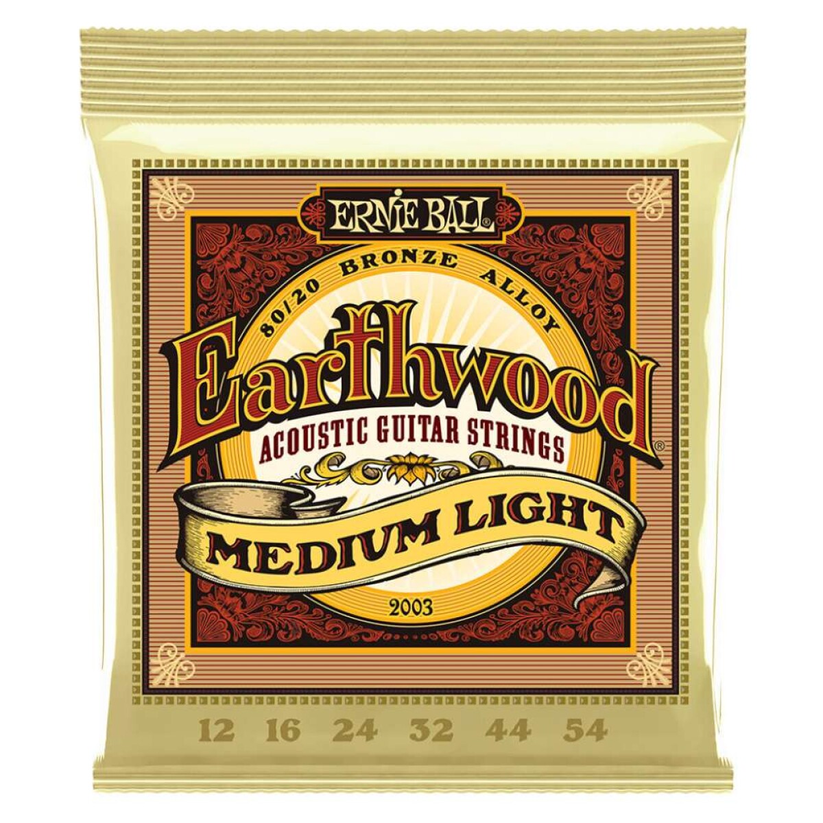 Encordado Folk Ernie Ball Earthwood 80 - 20 Med L 12 