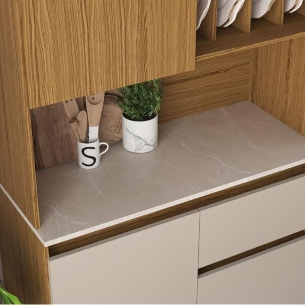 KIT COCINA 3 PUERTAS 1 CAJON NATURALE/GRIS PETRA KIT COCINA 3 PUERTAS 1 CAJON NATURALE/GRIS PETRA
