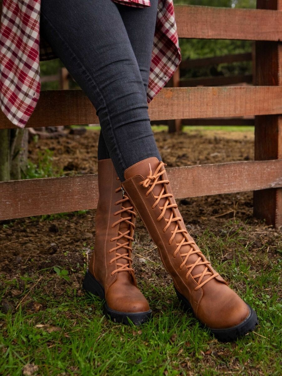 Pisada Firme madera Camel