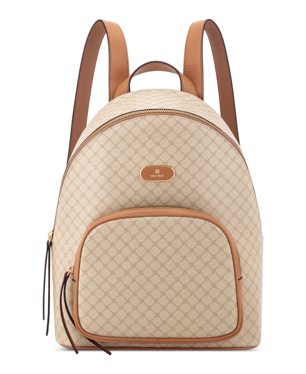 Tahera Medium Backpack - New Khaki Logo/dark Camel 