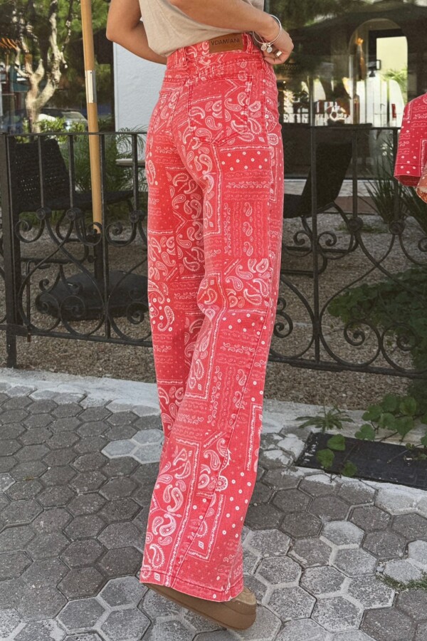Jean Bandana Rojo