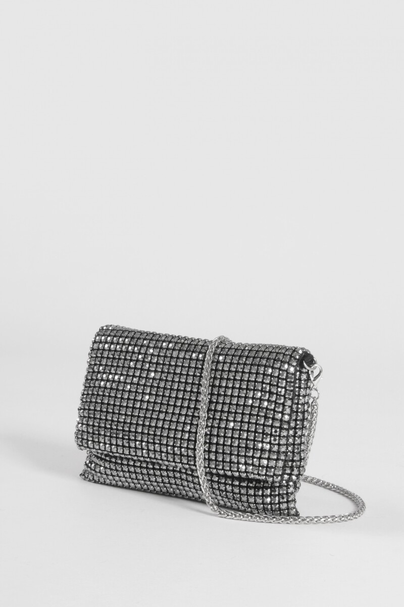 Cartera party strass negro