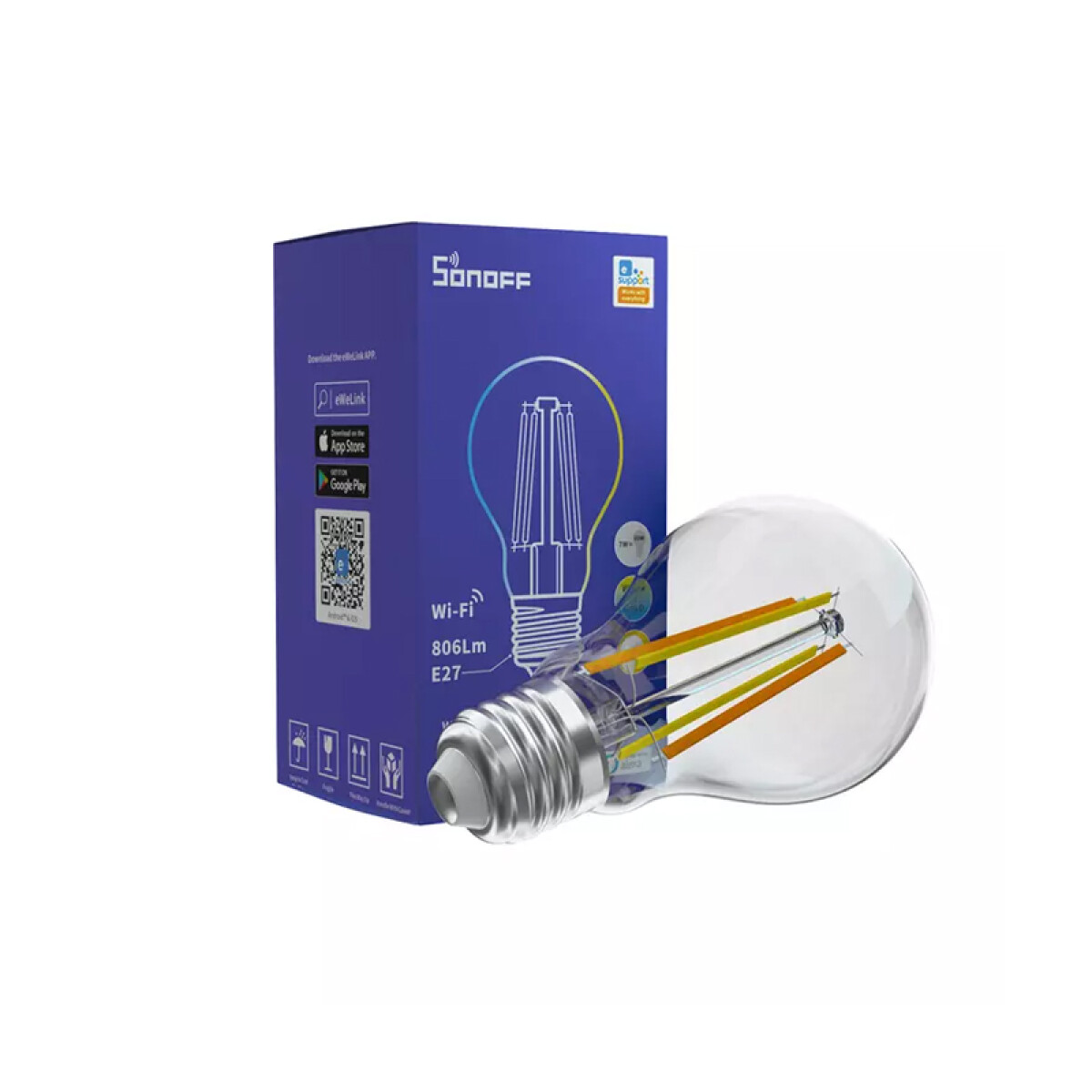 Lámpara LED bulbo vintage 7W E27 - B02FA60 SONOFF - SO0520 