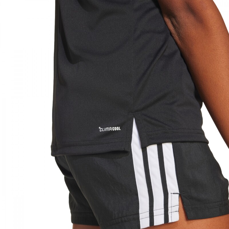 Camiseta Training Essentials 3 bandas de Niña Negro