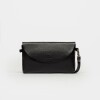 Mini bag Viena en cuero liso satinado Negro