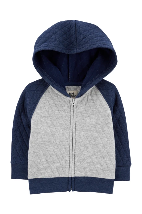 Campera de algodón, capitoneada, con capucha. Talles 3-24M Campera de algodón, capitoneada, con capucha. Talles 3-24M