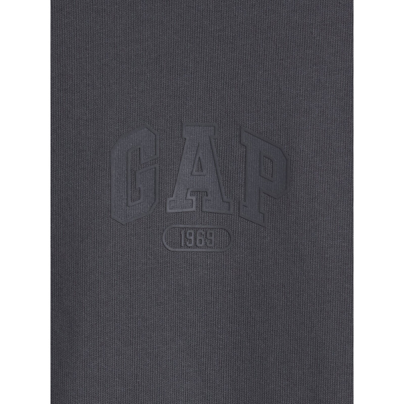 INTL HVY CROP LOGO T BLUE SLATE