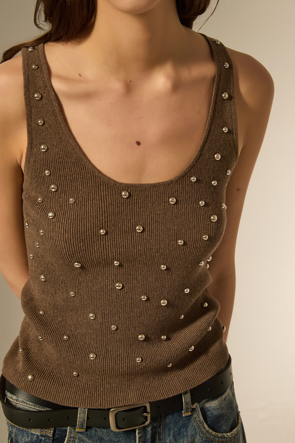 Musculosa Surat Taupe / Mink / Vison