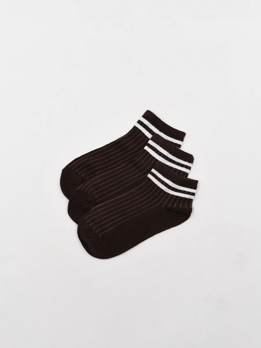 SOQUETE PACK X3 - CHOCOLATE 