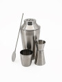 UTENSILIOS PARA TRAGOS SET X 3 PLATEADO