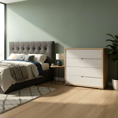 Comoda 4 cajones Moderna Beige