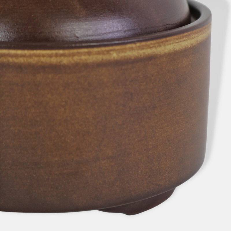 QUEMADOR P/INCIENSO CERAMICA MARRON 10X7.5CM Unica