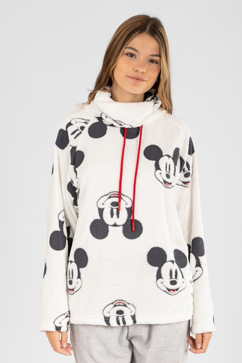 Sweater sherpa mickey Marfil