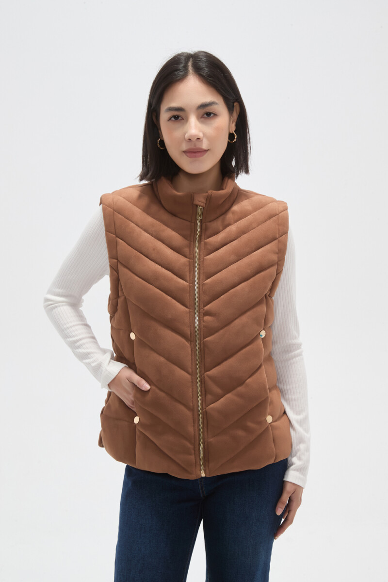 Chaleco Nibia - Tostado 