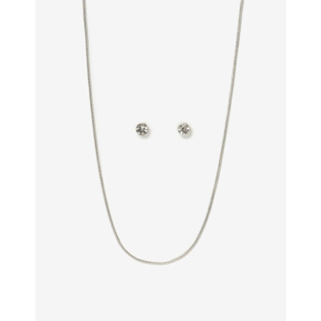 Set De Bijouterie Plateado Rodio