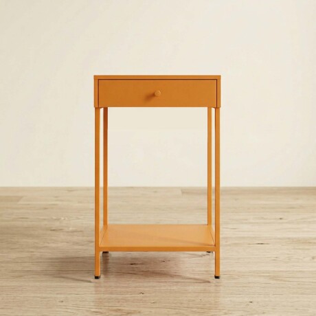 MESA LATERAL ALTA METAL AMARILLO OLIVIA MOSTAZA