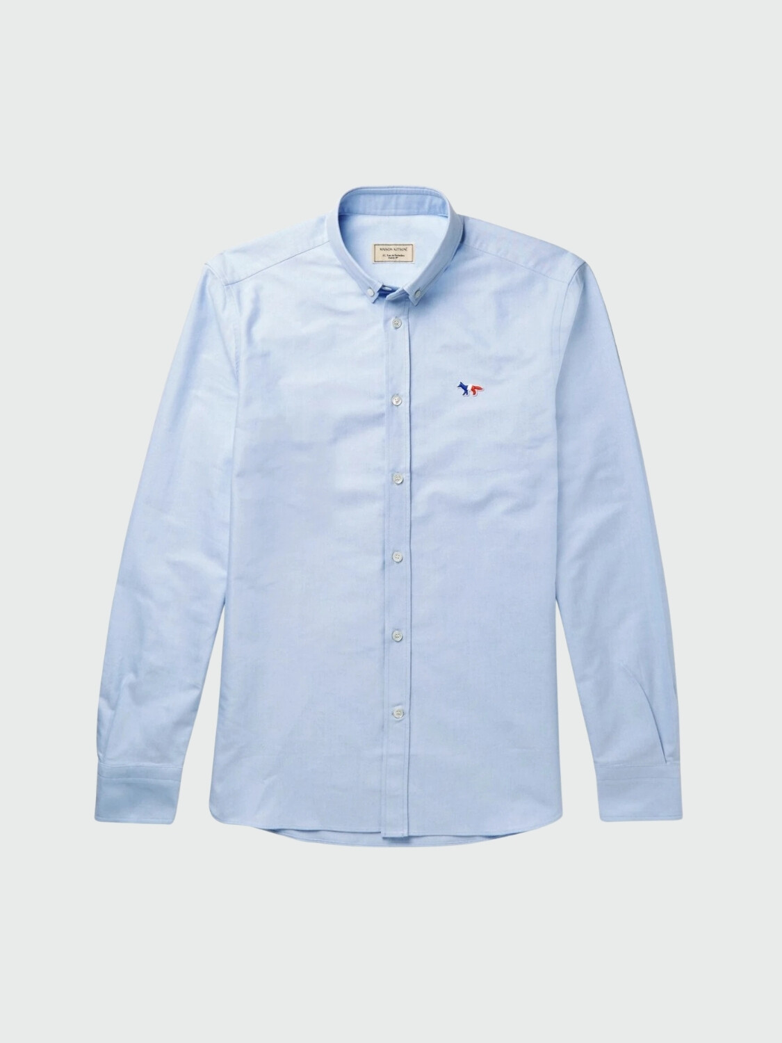 Camisa de algodón, Oxford Celeste