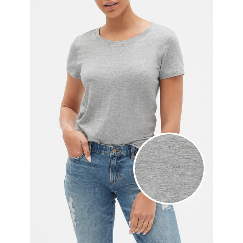V-SS FAV CREW SLD LIGHT HEATHER GREY