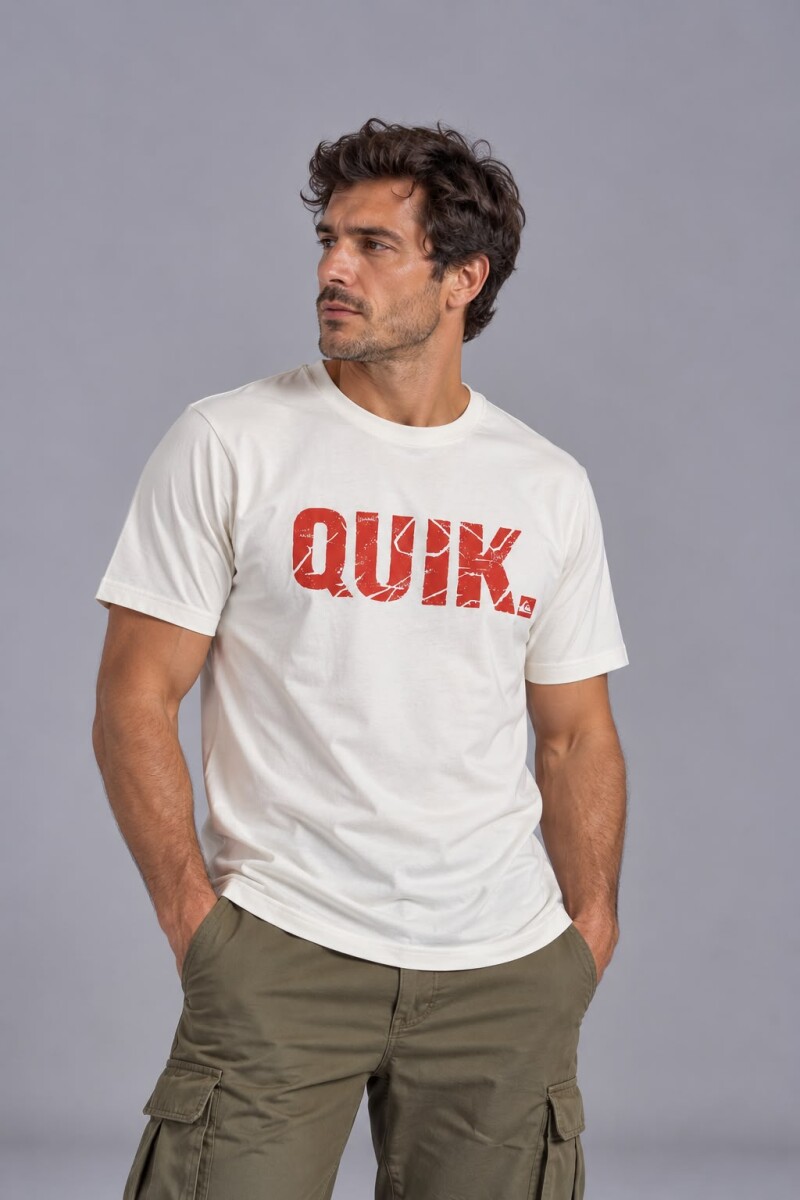 T-SHIRT QUIKSILVER 40609 M.C QUIK - CRUDO 