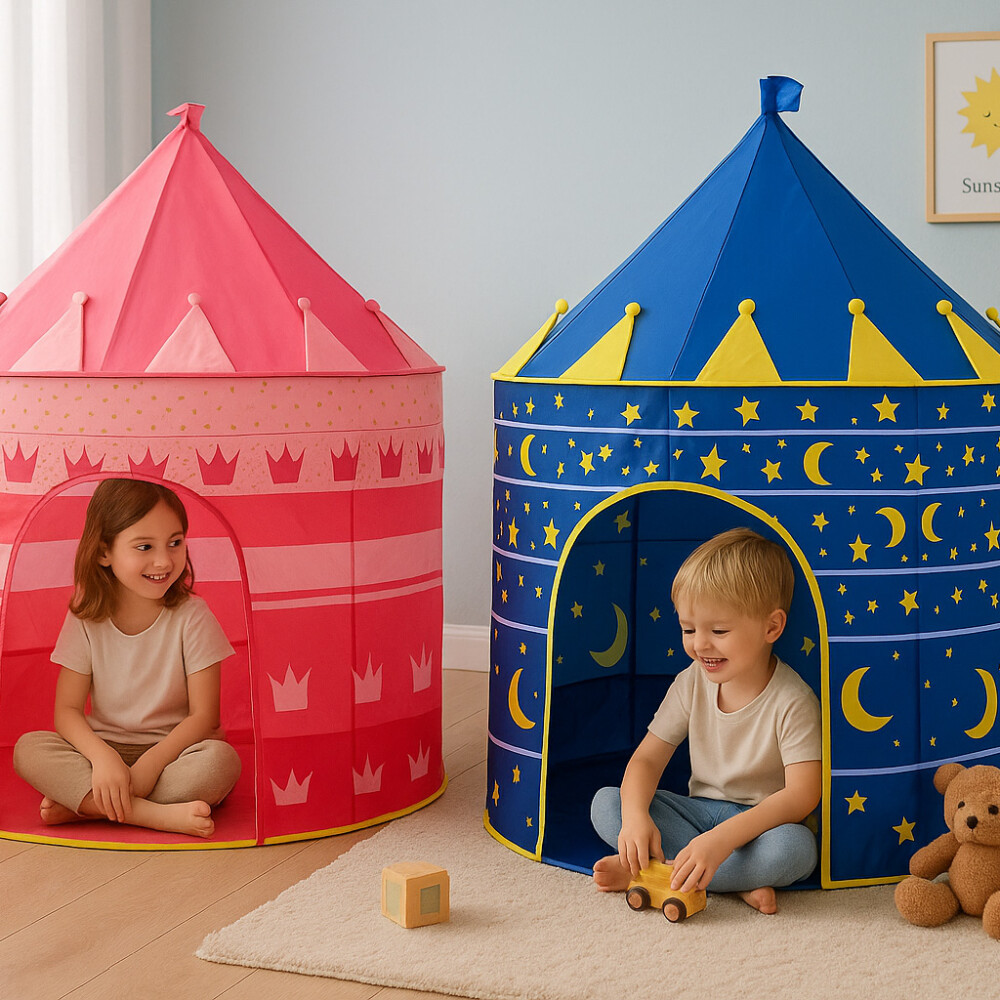Carpa Infantil Plegable Castillo Azul