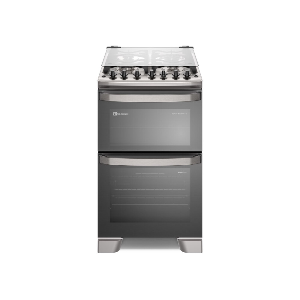 Cocina Combinada Electrolux 4 Hornallas Doble Horno EL-FE4DC Inoxidable