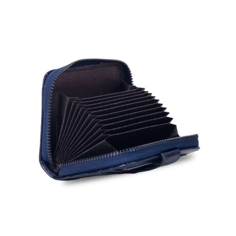 Tarjetero Irina Croco Azul Noche