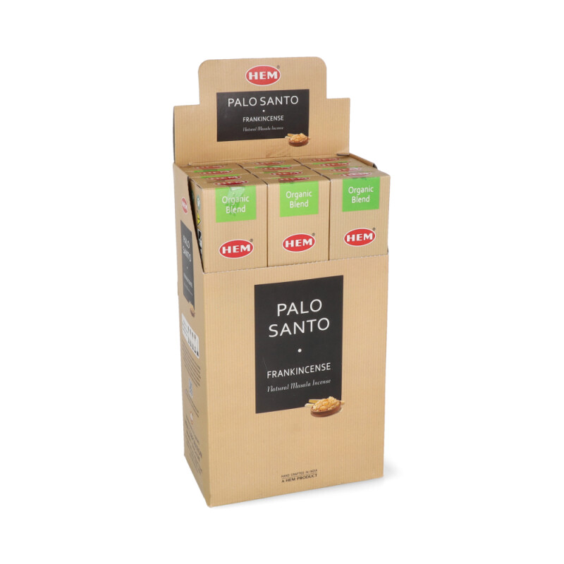 INCIENSO HEM ORGANICO CAJA X12 Palo Santo/incienso