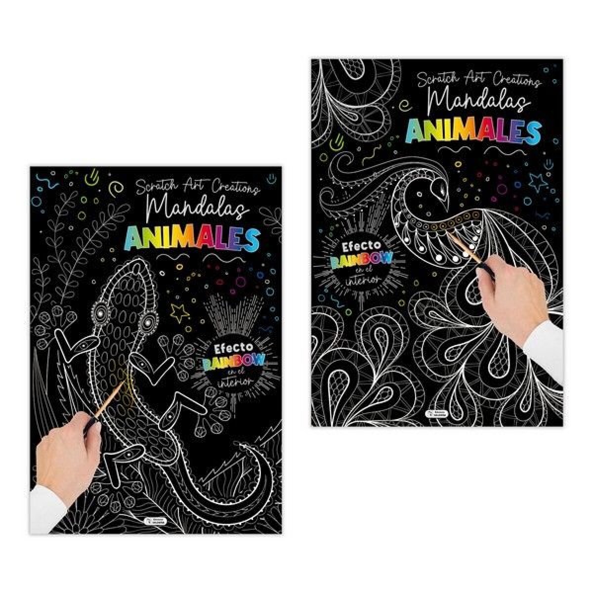 SCRATCH ART MANDALAS ANIMALES 