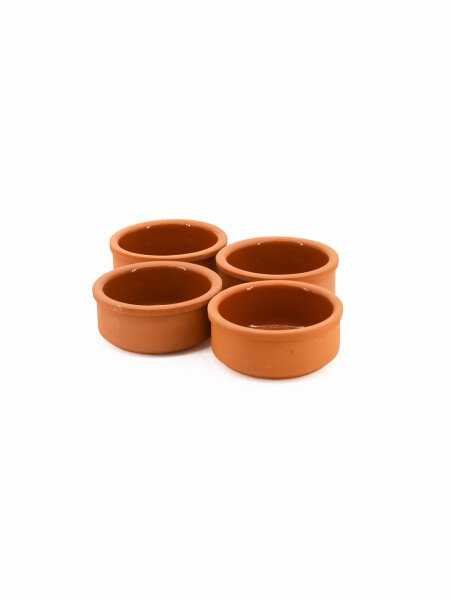 RECIPIENTE BARRO COPETIN SET X 4 TERRACOTA