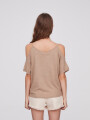 Remera Argosa Beige Oscuro