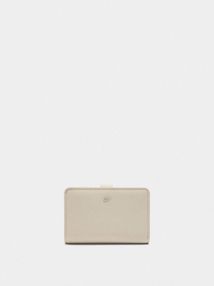Cartera Con Textura beige