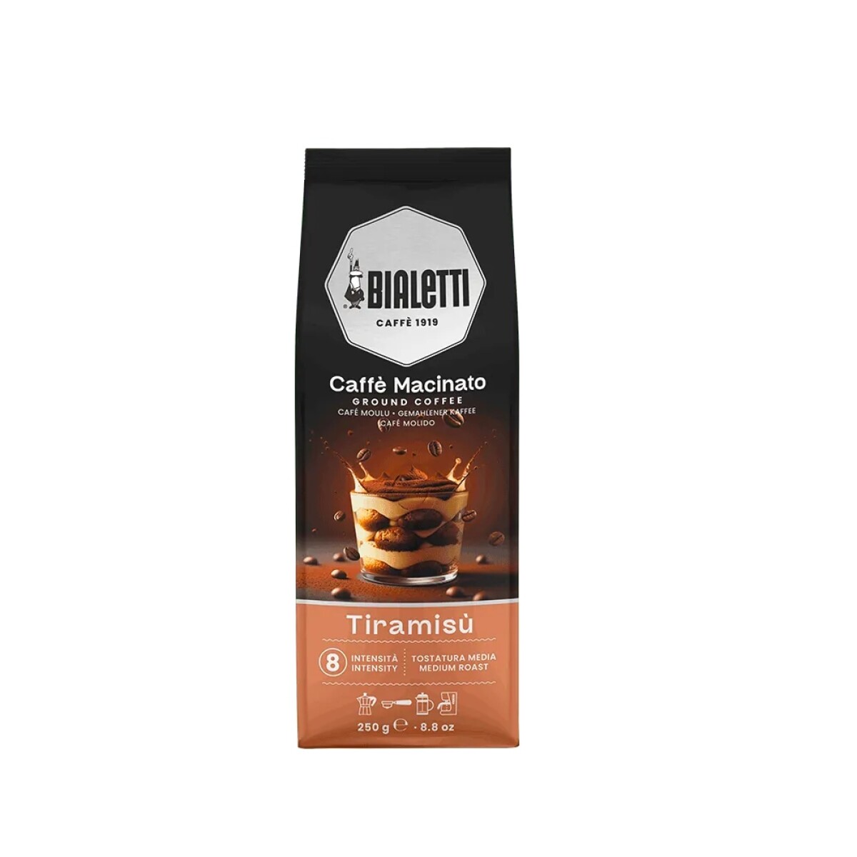 Café Molido Bialetti Tiramisú 250 grs. 