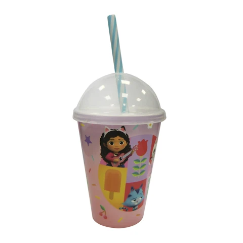 Vaso Plástico Milk Shake La Casa de Gabby 280 ml U