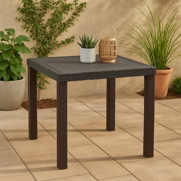 Mesa Desmontable Cuadrada De Polipropileno Para Exteriores Mesa Desmontable Cuadrada De Polipropileno Para Exteriores
