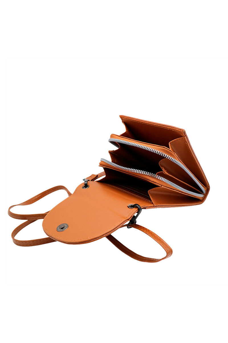 Billetera con correa desmontable Camel