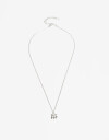 Cadena Corta con Dije Strass Cadena Con Dije Plata 925 Y Cubic - Plateado