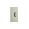 MODULO CARGADOR USB 110-230V - 5V 1A MARFIL MODULO CARGADOR USB 110-230V - 5V 1A MARFIL