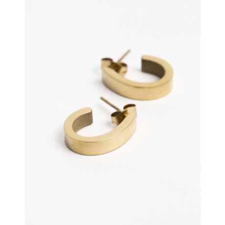 Aros Argollas Metal Dorado