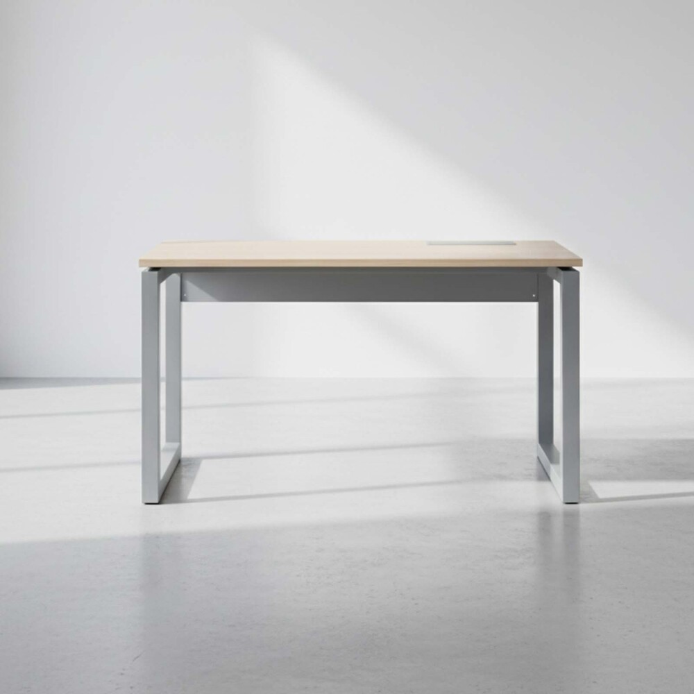 ESCRITORIO MADERA-Y-METAL GRIS WORK