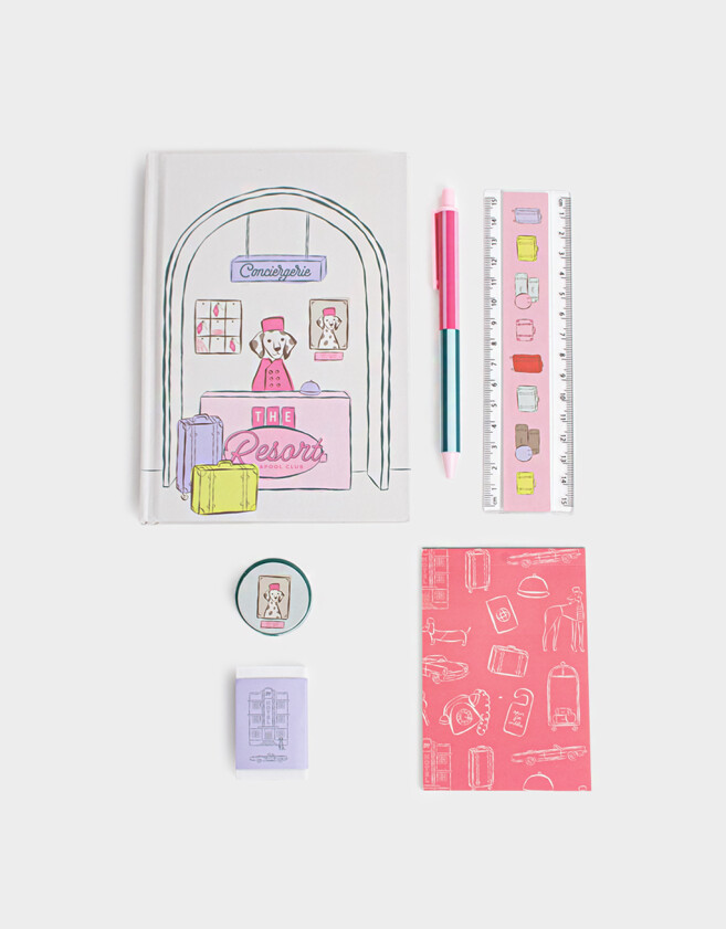 Librería Sets Mesh Set De Librería En Estuche De Mesh - Combinacion Multicolor