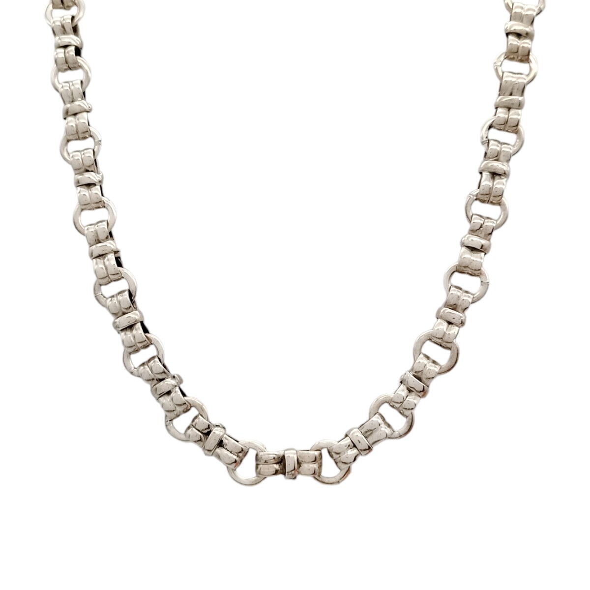 Cadena Circulos-Plata y Oro-Sin piedra-CD5029 - sinpiedra 