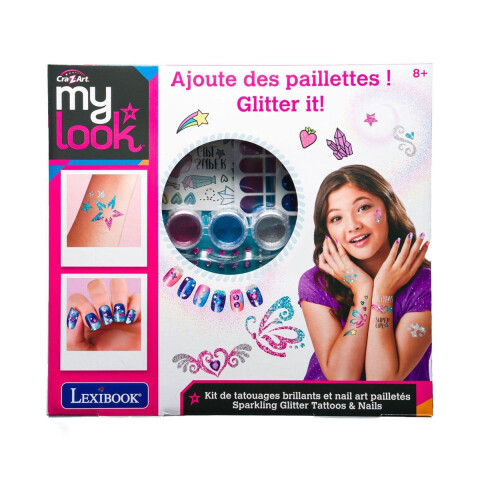 Kit de Uñas y Tatuajes con Brillo My Look U