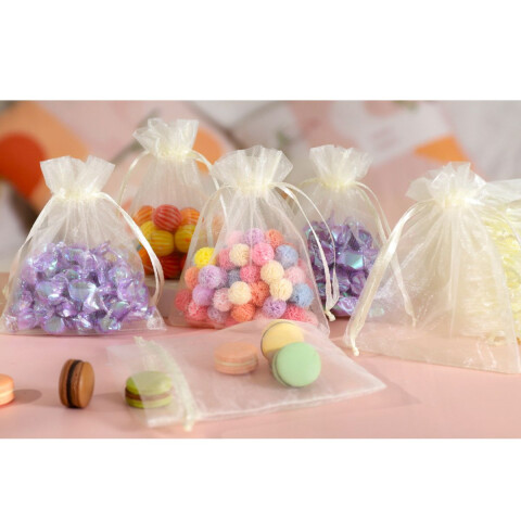Bolsa de Organza Beige .