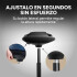 Taburete Banco Ergonómico Ajustable 360° HYBRICHAIR FLOW V2 Color Negro